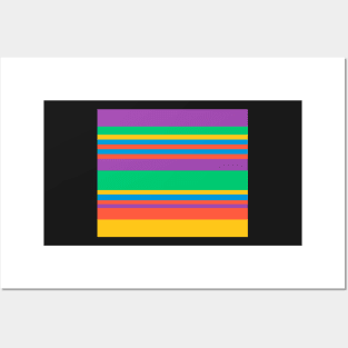 Captivating Colored Stripes Posters and Art